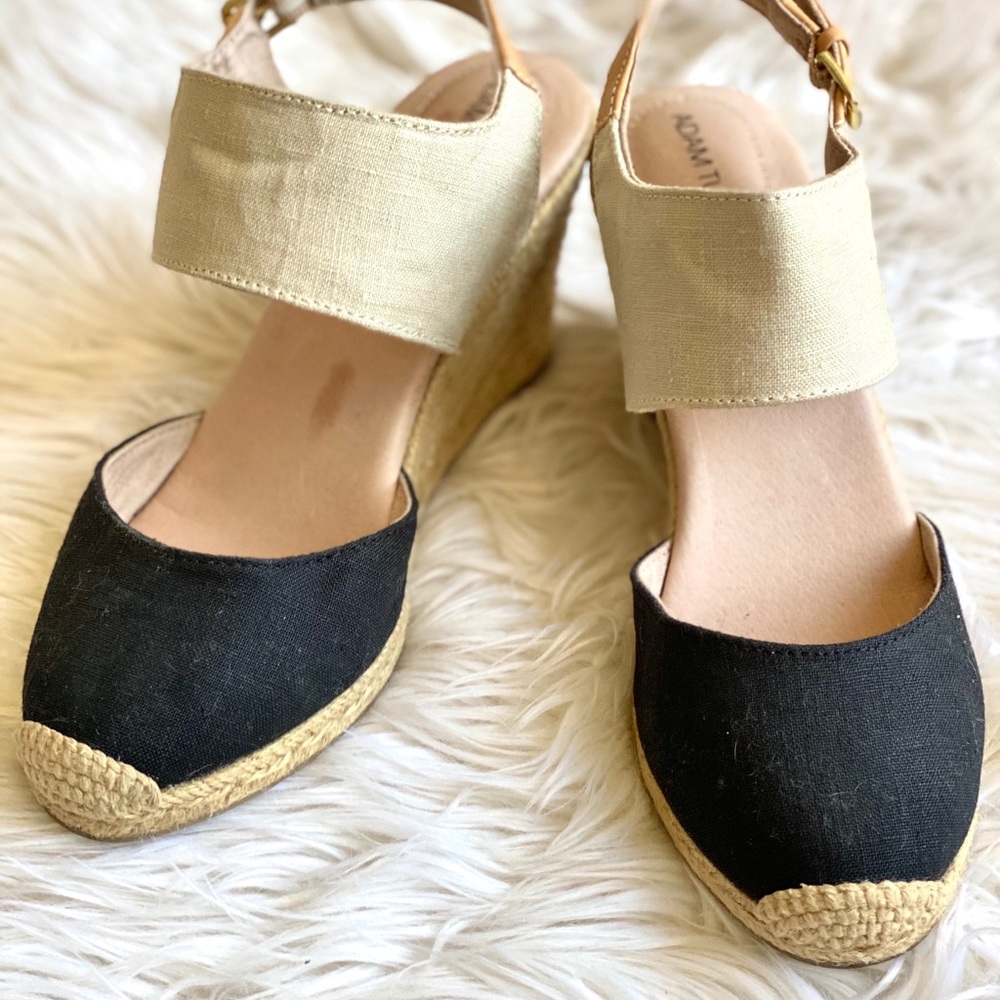 Adam tucker heeled & two toned espadrille sandals - Picture 2 of 3